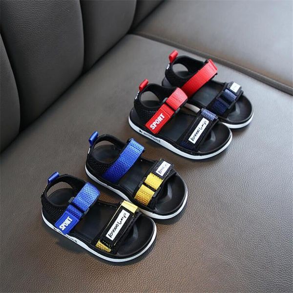 sandals summer children's boys' open toe soft soled beach shoes girls' color matching casual walking, Black;red
sandals summer children's boys' open toe soft soled beach shoes girls' color matching casual walking, Black;red