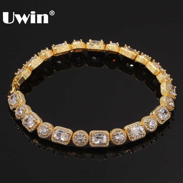 uwin luxury micro pave cubic zirconia mix round & square bracelet bling 8mm charm men hiphop bracelets jewelry 210609, Golden;silver
uwin luxury micro pave cubic zirconia mix round & square bracelet bling 8mm charm men hiphop bracelets jewelry 210609, Golden;silver