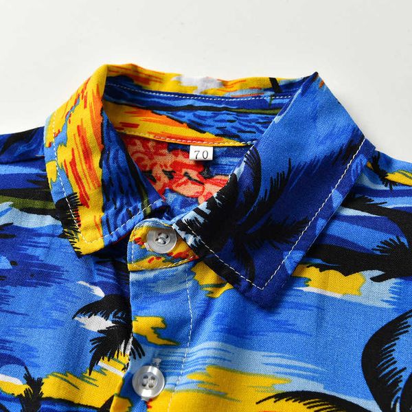 ins children's wear boys' casual wear beach outing short sleeve printed shirt shorts two piece set, Blue
ins children's wear boys' casual wear beach outing short sleeve printed shirt shorts two piece set, Blue