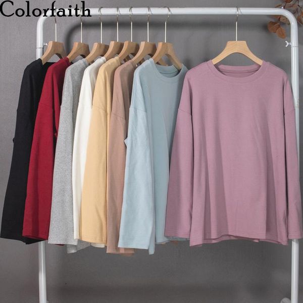 colorfaith 2021 women spring autumn t-shirts oversize solid bottoming long sleeve wild thicken minimalist style t2789jx women's t-shir, White
colorfaith 2021 women spring autumn t-shirts oversize solid bottoming long sleeve wild thicken minimalist style t2789jx women's t-shir, White