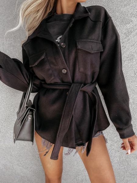 women's wool & blends 2021 european and american fashion winter wear lace solid color coat, Black
women's wool & blends 2021 european and american fashion winter wear lace solid color coat, Black