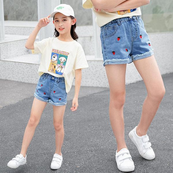 girls denim shorts 2021 teenager summer fashion cute embroidery strawberry pattern high waist clothes 6 8 10 12 13y, Black
girls denim shorts 2021 teenager summer fashion cute embroidery strawberry pattern high waist clothes 6 8 10 12 13y, Black