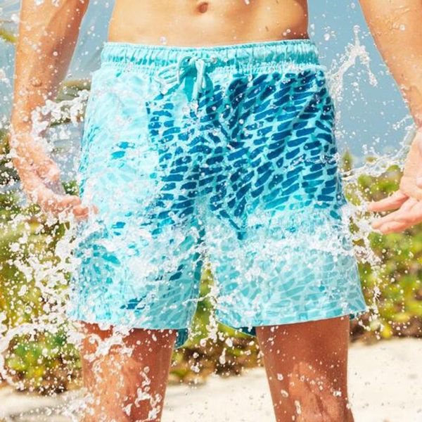 color changing swim trunks boys children discoloration beach pants shorts swimsuit men's, White;black
color changing swim trunks boys children discoloration beach pants shorts swimsuit men's, White;black