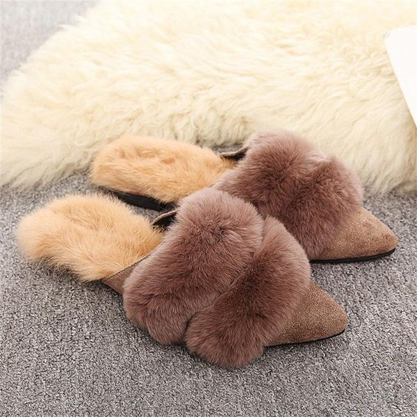 slippers fashion autumn women's pointed toe plush solid color warm lady office shoes women casual home indoor, Black
slippers fashion autumn women's pointed toe plush solid color warm lady office shoes women casual home indoor, Black