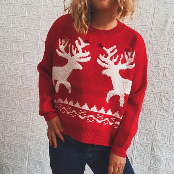 women's sweaters ugly christmas sweater reindeer printed xmas knitted long sleeve autumn winter female pullover jumper, White;black
women's sweaters ugly christmas sweater reindeer printed xmas knitted long sleeve autumn winter female pullover jumper, White;black