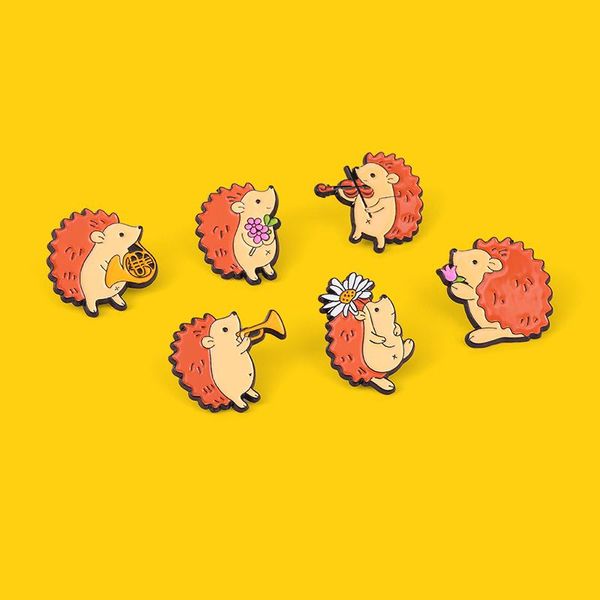 pins, brooches cute cartoon enamel pin orange hedgehog violin on hat backpack badge gift for people who love animal custom jewelry, Gray
pins, brooches cute cartoon enamel pin orange hedgehog violin on hat backpack badge gift for people who love animal custom jewelry, Gray