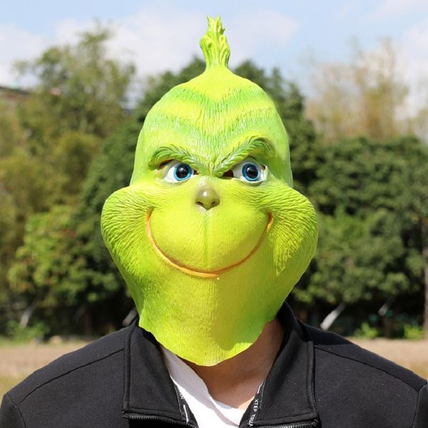 mascot costumes christmas green mask green fur monster latex headgear christmas funny party props decorations, Red;yellow
mascot costumes christmas green mask green fur monster latex headgear christmas funny party props decorations, Red;yellow