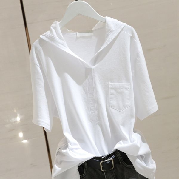 women's t-shirt hooded white short sleeve t women 2021 summer arrival casual cotton tee femme loose solid tshirt fashion h31w
women's t-shirt hooded white short sleeve t women 2021 summer arrival casual cotton tee femme loose solid tshirt fashion h31w