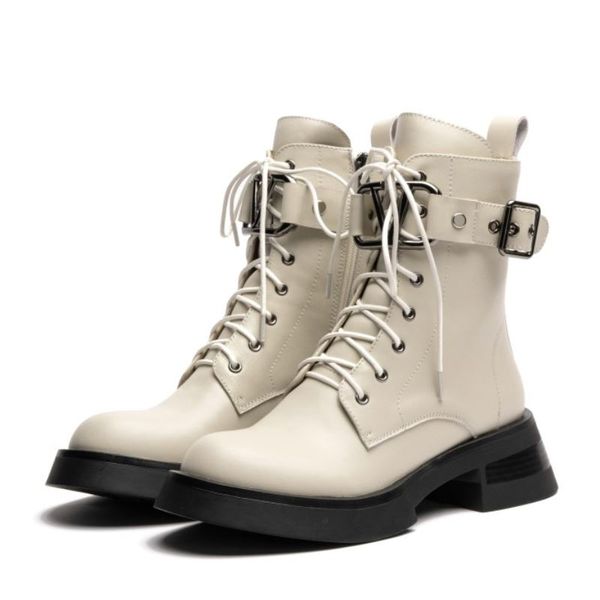 real leather women ankle boots 2022 fashion platform buckle high heel winter shoes woman short boot footwear size 34-40, Black
real leather women ankle boots 2022 fashion platform buckle high heel winter shoes woman short boot footwear size 34-40, Black