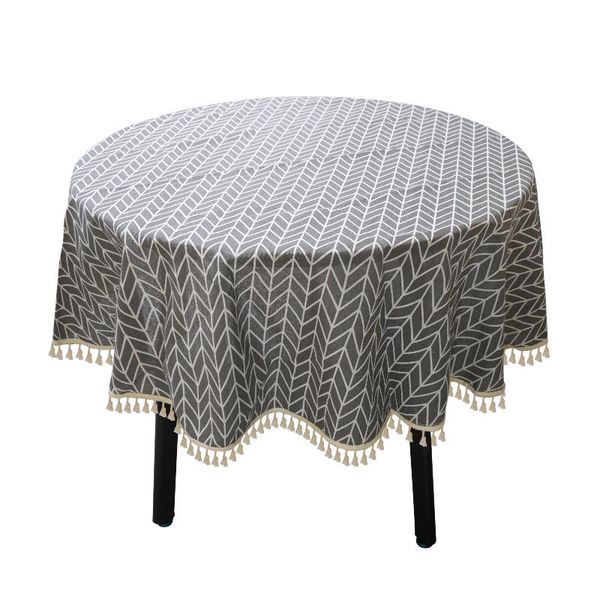 table cloth home decor for kitchen cotton linen wedding party with tassel geometric dining room round tablecloth simple reusable dustproof
table cloth home decor for kitchen cotton linen wedding party with tassel geometric dining room round tablecloth simple reusable dustproof