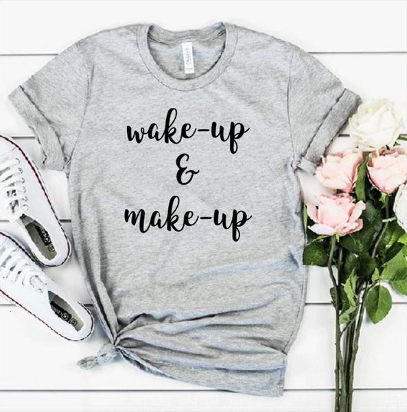 wake up make print men t shirts and women cotton casual funny for yong tee drop ship s 931, White;black
wake up make print men t shirts and women cotton casual funny for yong tee drop ship s 931, White;black