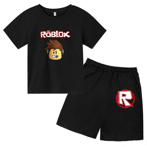 clothing sets summer kids/boy/girl cartoon game robloxing cotton short-sleeved t-shirt+shorts two-piece suit teens clothes, White
clothing sets summer kids/boy/girl cartoon game robloxing cotton short-sleeved t-shirt+shorts two-piece suit teens clothes, White
