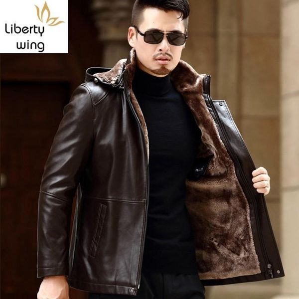 men's fur & faux mens winter lining pu jacket business slim fit hoody coat male leather motor biker windproof jackets, Black
men's fur & faux mens winter lining pu jacket business slim fit hoody coat male leather motor biker windproof jackets, Black