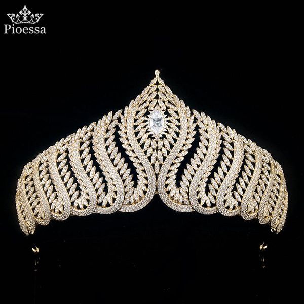 pioessa shiny princess crown retro european bridal headdress crystal queen selection hair band accessories clips & barrettes, Golden;silver
pioessa shiny princess crown retro european bridal headdress crystal queen selection hair band accessories clips & barrettes, Golden;silver