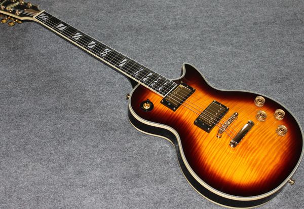 electric guitar g custom guitar rosewood fingerboard two sides flamed maple , abr - 1 bridge gold hardware sunburst
electric guitar g custom guitar rosewood fingerboard two sides flamed maple , abr - 1 bridge gold hardware sunburst