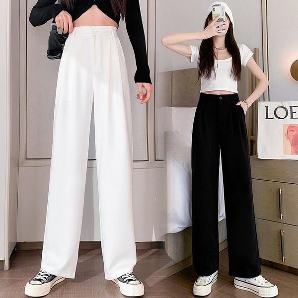 women's pants & capris wide leg spring high waist draped floor length straight tube loose and thin casual suit qn*, Black;white
women's pants & capris wide leg spring high waist draped floor length straight tube loose and thin casual suit qn*, Black;white