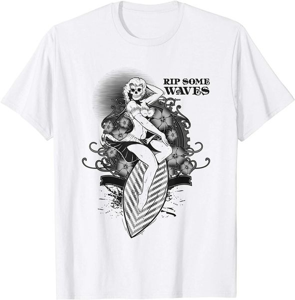 rip some waves surf design surfer beach wave skull tattoo t-shirt size s-5xl, White;black
rip some waves surf design surfer beach wave skull tattoo t-shirt size s-5xl, White;black