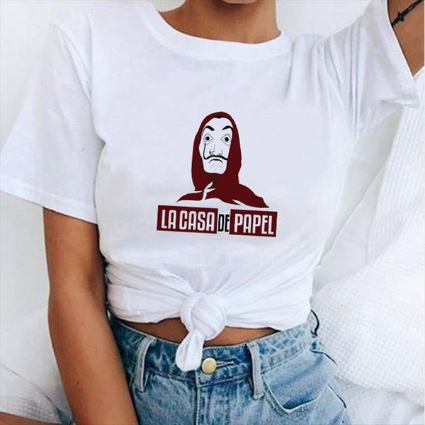 la casa de papel women t shirt money heist tees tv series streetwear short sleeve house of paper funny harajuku, White
la casa de papel women t shirt money heist tees tv series streetwear short sleeve house of paper funny harajuku, White