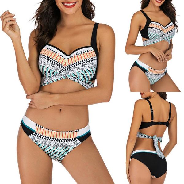women's swimwear swinwear woman plus size print tankini swimjupmsuit swimsuit beachwear stiped bikini 2021 maillot de bain femme#xb15, White;black
women's swimwear swinwear woman plus size print tankini swimjupmsuit swimsuit beachwear stiped bikini 2021 maillot de bain femme#xb15, White;black