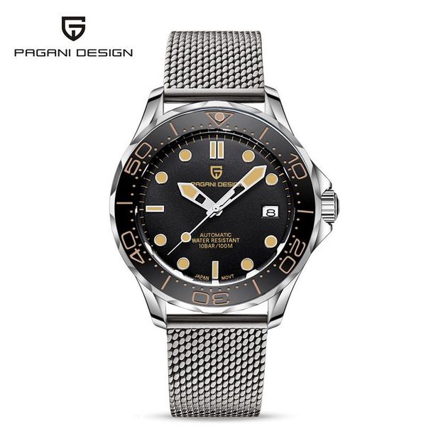 men's mechanical watches mesh belt automatic watch men waterproof wristwatch japan nh35 clock man wristwatches, Slivery;brown
men's mechanical watches mesh belt automatic watch men waterproof wristwatch japan nh35 clock man wristwatches, Slivery;brown