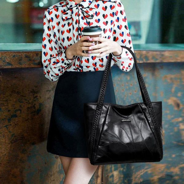 fashion large women handbag pu leather shoulder bag soft sheepskin handle big capacity lady shopping purse trend quality cross body
fashion large women handbag pu leather shoulder bag soft sheepskin handle big capacity lady shopping purse trend quality cross body