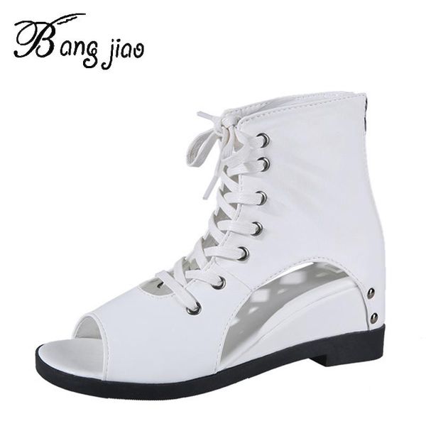 summer lace up rome gothic peep toe ankle boots gladiator sandals women height increasing shoes sandalias mujer 2021, Black
summer lace up rome gothic peep toe ankle boots gladiator sandals women height increasing shoes sandalias mujer 2021, Black