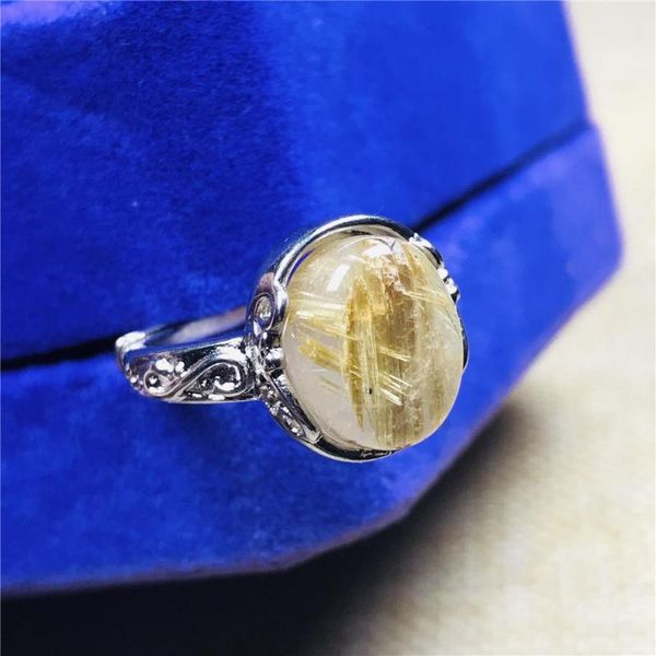 cluster rings 13x9mm 100% natural gold rutilated quartz ring jewelry for woman lady man oval crystal beads silver stone adjustable, Golden;silver
cluster rings 13x9mm 100% natural gold rutilated quartz ring jewelry for woman lady man oval crystal beads silver stone adjustable, Golden;silver
