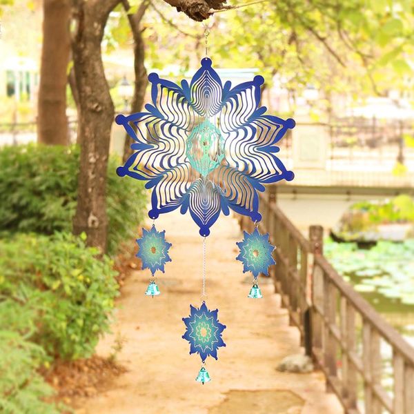 garden decorations 3d colorful gradient rotation stainless steel metal wind chimes geometric wall hanging spinner bell outdoor decor
garden decorations 3d colorful gradient rotation stainless steel metal wind chimes geometric wall hanging spinner bell outdoor decor