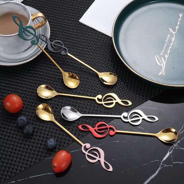 spoons coffee dessert tableware 304 stainless steel creative note stirring spoon fashion gift
spoons coffee dessert tableware 304 stainless steel creative note stirring spoon fashion gift