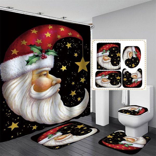 shower curtains santa claus moon curtain carpet waterproof and anti-slip toilet mat set cortinas de baño 3d printing bathroom
shower curtains santa claus moon curtain carpet waterproof and anti-slip toilet mat set cortinas de baño 3d printing bathroom