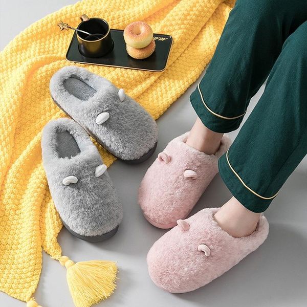 slippers winter fluffy warm men women home indoor fur cotton cute non slip couple plush shoes soft light weight thick sole 4cm, Black
slippers winter fluffy warm men women home indoor fur cotton cute non slip couple plush shoes soft light weight thick sole 4cm, Black