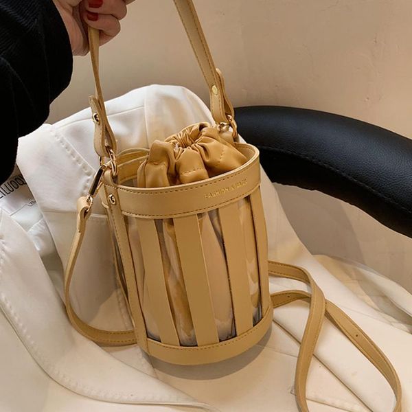 cross body carrying bucket bag tote 2021 summer high-quality pu leather women's designer chain shoulder messenger
cross body carrying bucket bag tote 2021 summer high-quality pu leather women's designer chain shoulder messenger