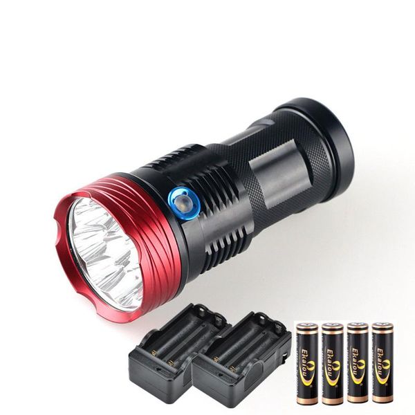 lumens 9x xm-l t6 led torch hunting 18650 & 4x18650 4000mah battery +2x eu charger flashlights torches
lumens 9x xm-l t6 led torch hunting 18650 & 4x18650 4000mah battery +2x eu charger flashlights torches