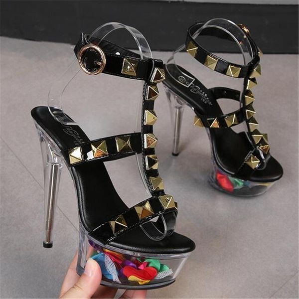 dress shoes woman transparent rivet sandals ladies nightclub striptease high heel petals platform 15cm wedding candy colors 34-43, Black
dress shoes woman transparent rivet sandals ladies nightclub striptease high heel petals platform 15cm wedding candy colors 34-43, Black