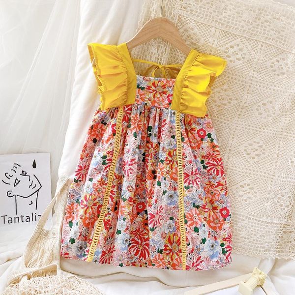 girl's dresses girls clothes summer halter dress fashion print princess strap sleeveless beach kids for, Red;yellow
girl's dresses girls clothes summer halter dress fashion print princess strap sleeveless beach kids for, Red;yellow