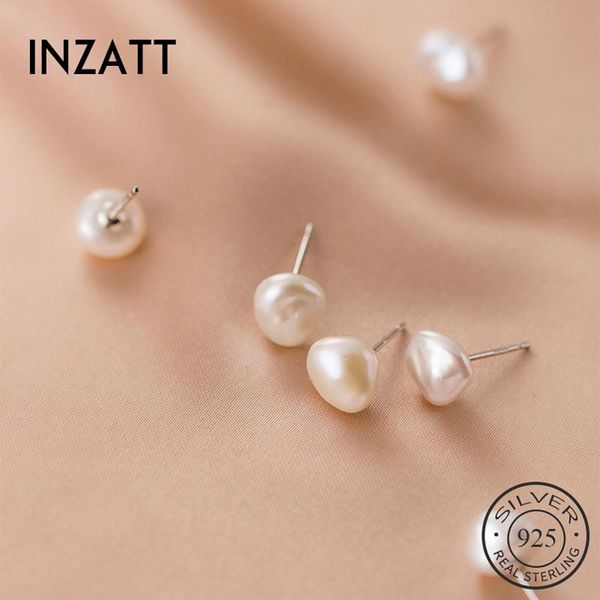 stud inzareal 925 sterling silver irregular baroque pearl earrings for fashion women fine jewelry punk accessories, Golden;silver
stud inzareal 925 sterling silver irregular baroque pearl earrings for fashion women fine jewelry punk accessories, Golden;silver
