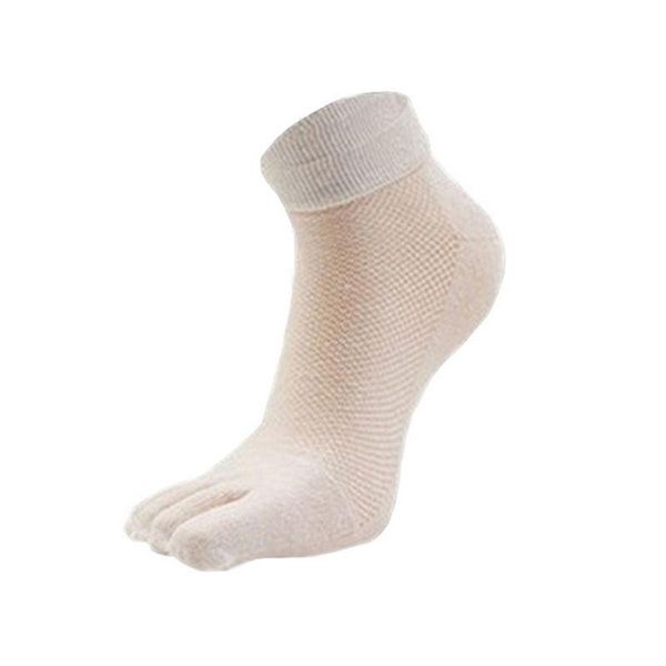 sports socks 6 pairs summer exquisite quality mens no show breathable mesh man's ankle five toe for men, Black