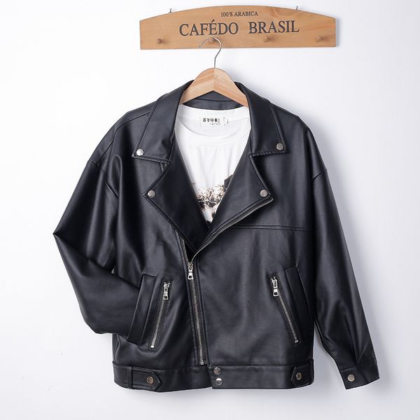 women's jackets loose jacket of synthetic female leather, classic motorcycle spring fall basic plus size a3dx, Black;brown
women's jackets loose jacket of synthetic female leather, classic motorcycle spring fall basic plus size a3dx, Black;brown