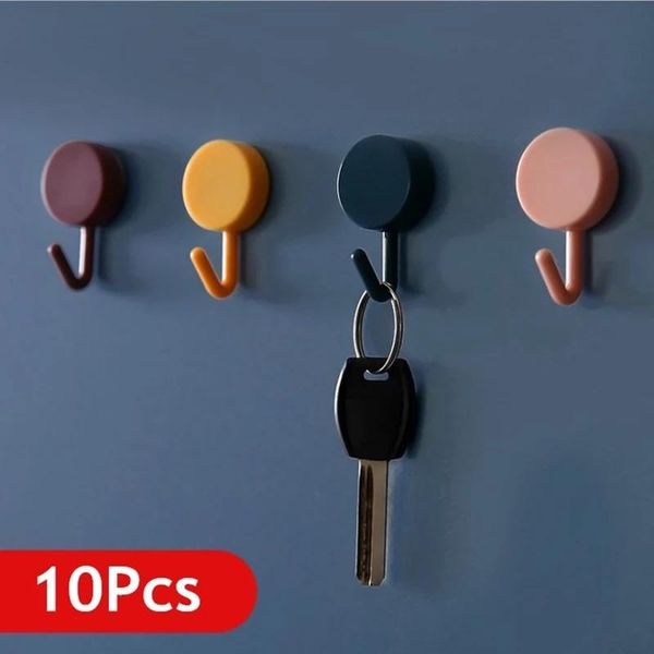 hooks & rails 10pcs cute creative sticker hook punch wall seamless key placement classification for kitchen and bathroom
hooks & rails 10pcs cute creative sticker hook punch wall seamless key placement classification for kitchen and bathroom