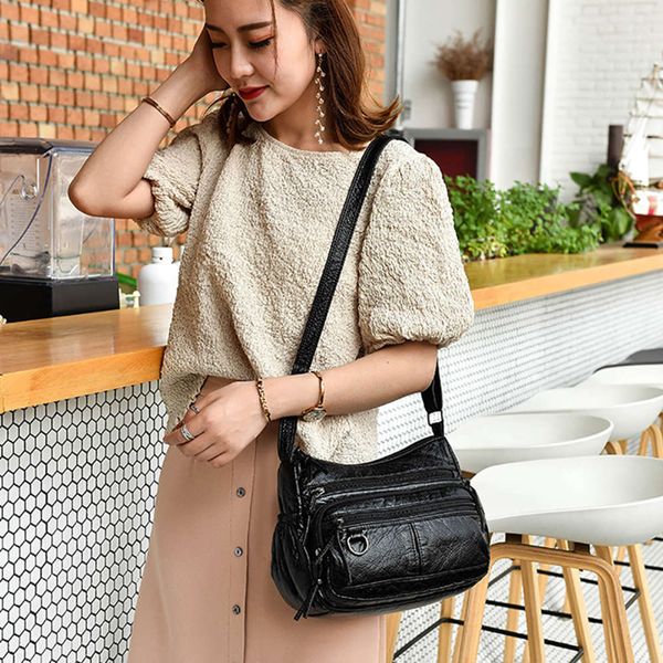 women small bag pu leather crossbody multipockets soft washed shoulder 2 colors msenger
women small bag pu leather crossbody multipockets soft washed shoulder 2 colors msenger