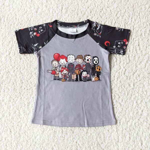 short sleeve t shirt for toddle boy halloween cute pattern raglan kids stitching top, Blue
short sleeve t shirt for toddle boy halloween cute pattern raglan kids stitching top, Blue