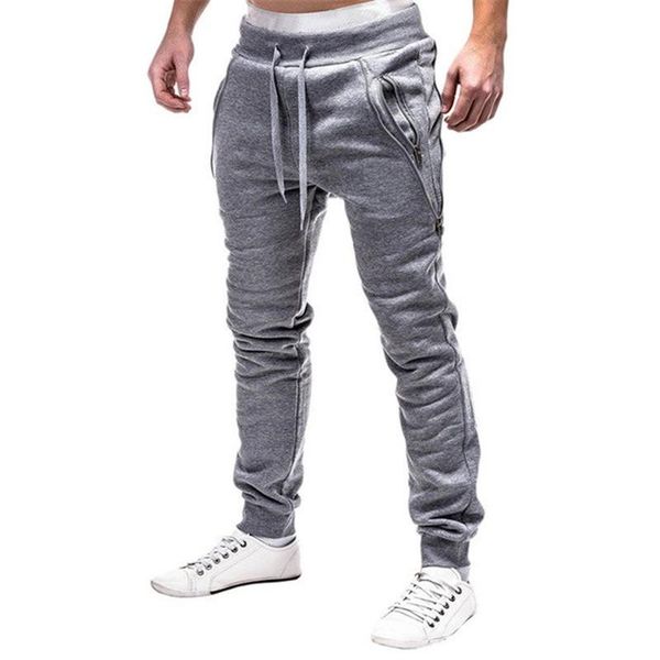 men's pants 2021 fashion men full sportswear casual elastic cotton mens fitness workout fake zippers sweatpants, Black
men's pants 2021 fashion men full sportswear casual elastic cotton mens fitness workout fake zippers sweatpants, Black