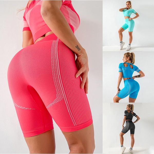 yoga outfit 2021 seamless women set workout pink two piece fitness short sleeve high waist legging sportsuit gym sets
yoga outfit 2021 seamless women set workout pink two piece fitness short sleeve high waist legging sportsuit gym sets