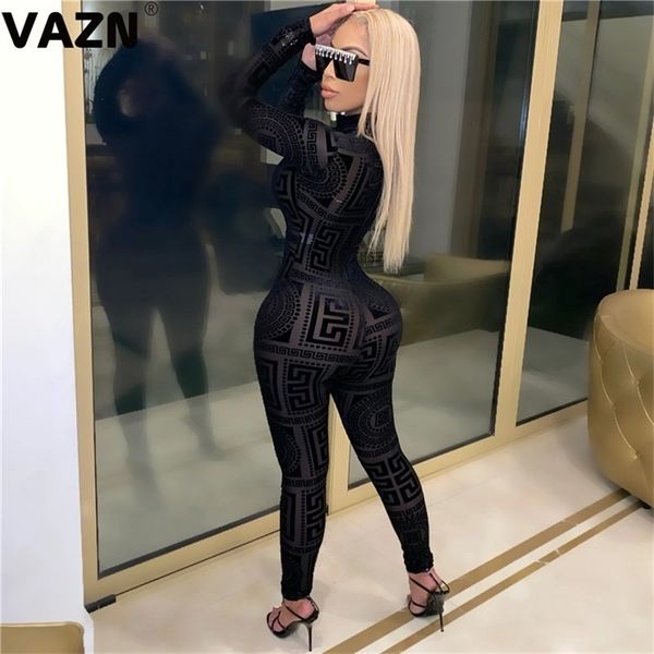 vazn arrival black young parity soft elastic turtleneck full sleeve women high waist skinny pencil jumpsuits, Black;white
vazn arrival black young parity soft elastic turtleneck full sleeve women high waist skinny pencil jumpsuits, Black;white