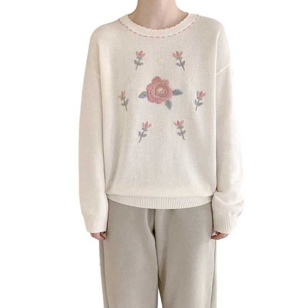 women's sweaters vintage floral embroidery women pull korean fashion style cute knitted ladies retro long sleeve female jumpe, White;black
women's sweaters vintage floral embroidery women pull korean fashion style cute knitted ladies retro long sleeve female jumpe, White;black