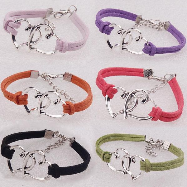 charm bracelets 1pcs couple bracelet double heart alloy hand men and women gift friendship charms elastic rope jewelry 2021 festival, Golden;silver
charm bracelets 1pcs couple bracelet double heart alloy hand men and women gift friendship charms elastic rope jewelry 2021 festival, Golden;silver