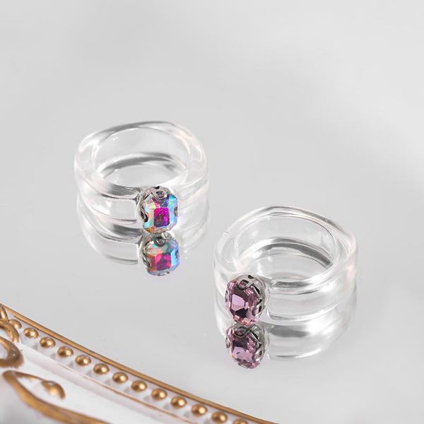 cluster rings 2 pcs/set transparent arcylic resin for women boho rhinestone round korean style ring fashion engagement jewelry, Golden;silver
cluster rings 2 pcs/set transparent arcylic resin for women boho rhinestone round korean style ring fashion engagement jewelry, Golden;silver