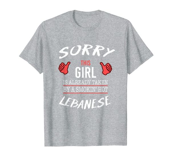 sorry this girl taken by funny lebanese american lebanon t-shirt, White;black
sorry this girl taken by funny lebanese american lebanon t-shirt, White;black