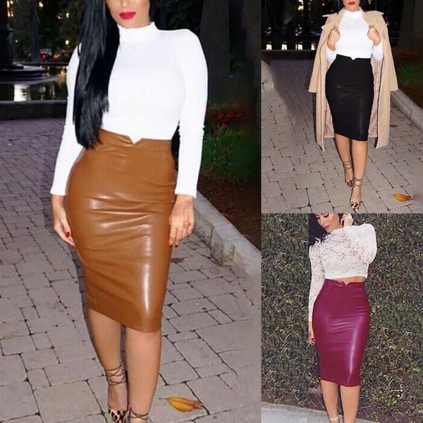 women's fashion high waist pu leather elegant skirts sashes zipper pencil mini length spring autumn winter black coffee yk2
women's fashion high waist pu leather elegant skirts sashes zipper pencil mini length spring autumn winter black coffee yk2