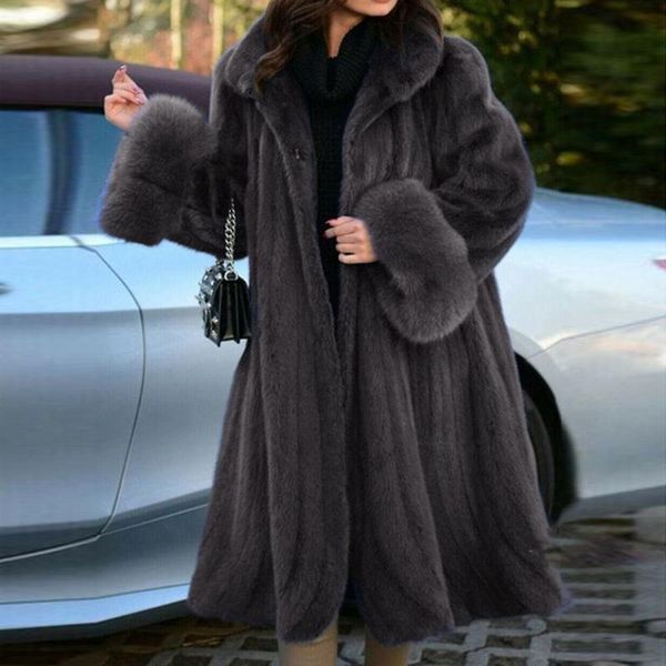 women's fur & faux long coat warm elegant plus size 5xl luxury fake hair splice loose winter jacket outerwear 2021 solid, Black
women's fur & faux long coat warm elegant plus size 5xl luxury fake hair splice loose winter jacket outerwear 2021 solid, Black
